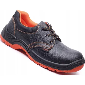 Pracovní obuv Pracovní polobotky BEZ ocelové špičky, kožené, bezpečnostní BOZP, velikost 45