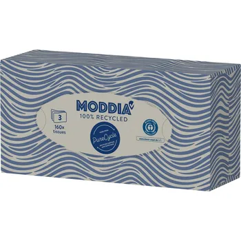 Papírový kapesník Moddia Papírové kapesníčky PureCycle 3vrstvé box