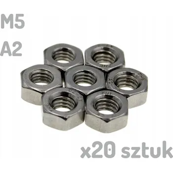 Matice Nerezová matice A2 M5 DIN 934 x 20 kusů