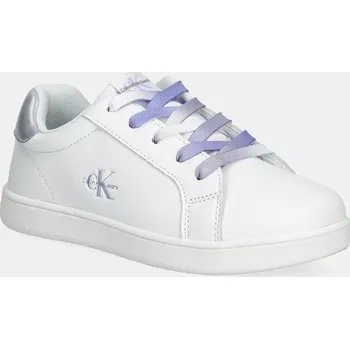 Dívčí tenisky Dětské sneakers boty Calvin Klein Jeans bílá barva, V1A9-82009 V1A9.82009.30.34 00X, EUR 32