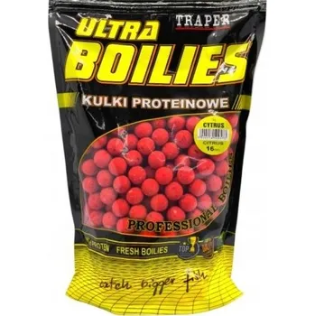 Boilies Traper Ultra Boilies Proteinové Kuličky 500g 16mm Citrus