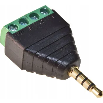 Adaptér JACK 3,5mm 4-pólový s rychlospojkou