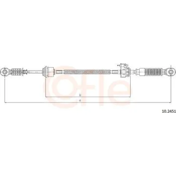 Tažné lanko, ruční převodovka COFLE CFE10.2451