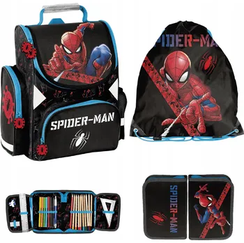Školní batoh ŠKOLNÍ SET PASO ŠKOLNÍ TAŠKA PYTEL PENÁL Spider-Man PRO CHLAPCE