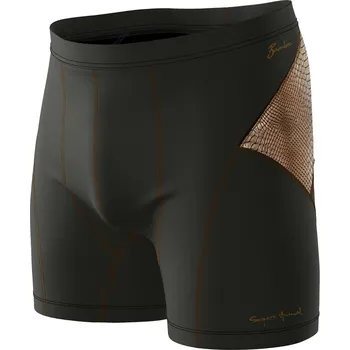 Pánské funkční trenýrky CROCODILE MAN černá Bamboo Ultra - Hnědá / XXL