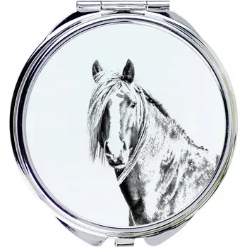 Kosmetické zrcátko Kanadský kůň - kapesní zrcátko s koněm, personalizované zrcátko