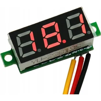 IP kamera Digitální voltmetr Mini voltmetr V18 100V červený
