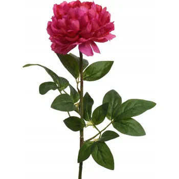 umělá květina Umělá větvička PIVOŇKA růžová FUCHSIOVÁ jednoduchá na aranžování XL 72 cm