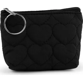 Malá peněženka / klíčenka srdce, prošívaná 11x8 cm