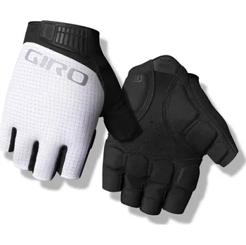 Cyklistické rukavice GIRO Cyklistické rukavice krátkoprsté - BRAVO II GEL - bílá