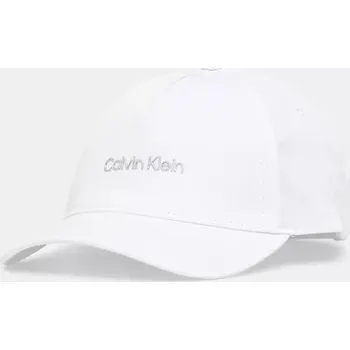 Kšiltovka Bavlněná baseballová čepice Calvin Klein K60K610525 bílá 00X, vel. ONE SIZE