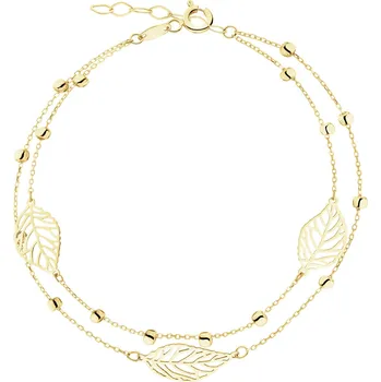 Náramek Zlatý náramek - listy - AP540-7730