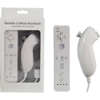 Herní ovladač Wii Remote ovladač + Nunchuk Pack Barva: bílá