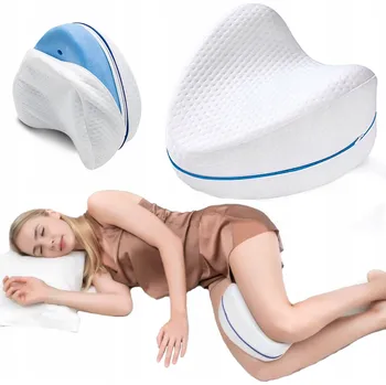 Polštář MULTIFUNKČNÍ BÍLÝ ORTOPEDICKÝ POLŠTÁŘ MĚKKÝ POD NOHY KLÍN NA SPANÍ