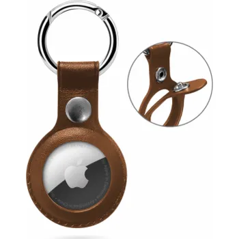 Pouzdro na mobilní telefon Epico Leather Case for AirTag - hnědá