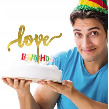 Jedlá dekorace na dort ZÁPICH DO DORTU NAROZENINOVÝ VALENTÝN LOVE PIKER