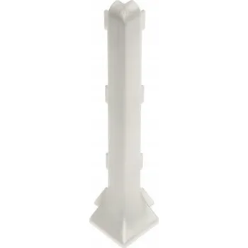 soklová lišta VNĚJŠÍ ROH pro soklovou lištu hliníkovou PVC 59mm STŘÍBRNÝ