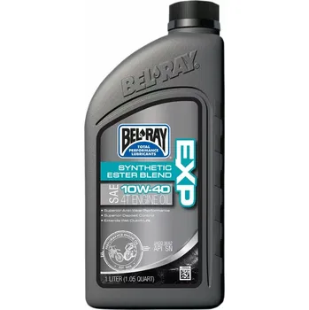 Motorový olej Olej BEL-RAY EXP 10W-40 SYNTHETIC ESTER BLEND 4T ENGINE OIL balení 1 litr