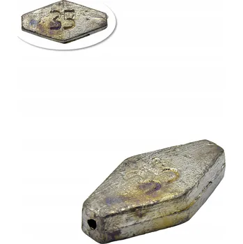 Ploché průběžné olovo na dno, průběžné, ploché 35 g