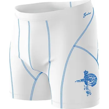 Pánské funkční trenýrky bílá/modrá Bamboo Ultra - Modrá / XXL