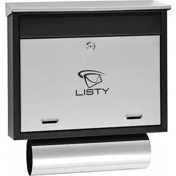 Poštovní schránka Poštovní schránka Eurobox s držákem na noviny, stříbrná Chle-Mar