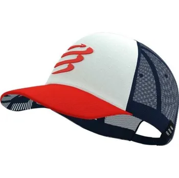 Kšiltovka Kšiltovka Compressport TRUCKER CAP OS Bílá, Černá, Červená