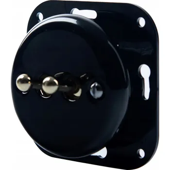 vypínač Schodišťový páčkový vypínač JLM Lighting CWPT2SCHDB černý