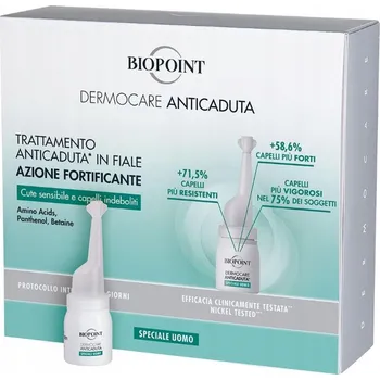 Přípravek proti padání vlasů BIOPOINT AMPULE 20x6 ML PROTI VYPADÁVÁNÍ VLASŮ PRO MUŽE