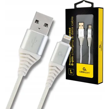 Datový kabel Lightning kabel Gembird CC-USB2B-AMLM-1M-BW2 bílý