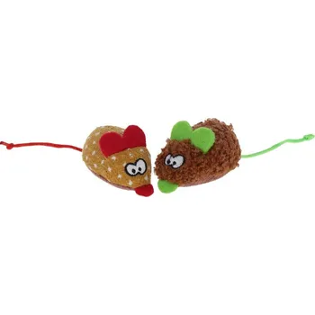 Hračka pro kočku Hračka pro kočky Myši, s catnipem, hnědá/béžová