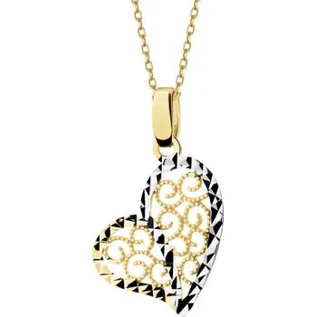 Přívěsek Zlatý přívěsek - srdce - AP540-6671