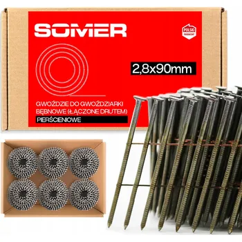 Hřebík Hřebíky spojené drátem 2,8/90 R (4 500 ks)