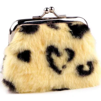 Peněženka Malá peněženka / mincovka plyšová tygr, malé, 2 vanilková