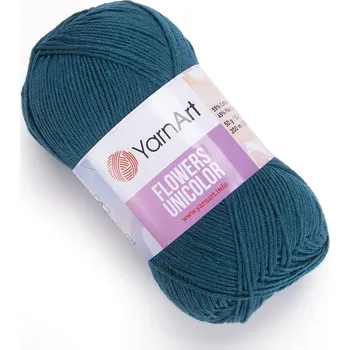 Příze Yarn Art Flowers Unicolor 757 smaragdově zelená