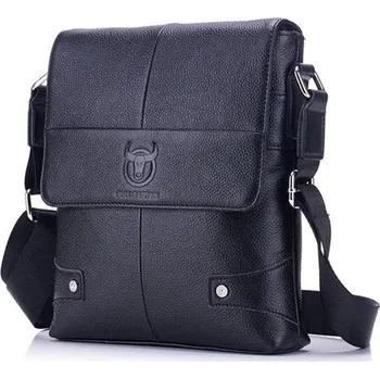 Bullcaptain pánská kožená messenger taška Folcuin Černá BULLCAPTAIN DJB033s1