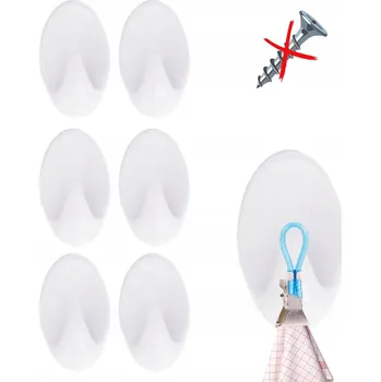 Věšák 6x SAMOLEPICÍ HÁČKY NA ZÁVĚS SILNÉ