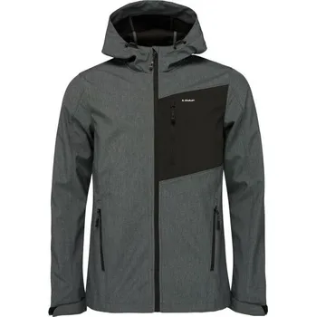 Pánská softshellová bunda LOAP LARON L Tmavě šedá, Černá