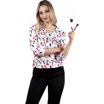 Dámské tričko Tričko pro kosmetičku Rena Slim MakeUp bílé S