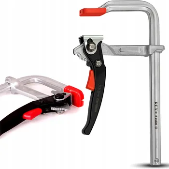 Truhlářská svěrka Svářecí svěrka 250x120mm Kovaná s ráčnou zámečnická