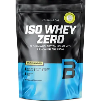 Protein BioTech Iso Whey Zero 500 g Příchuť: banán