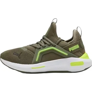 Pánská sportovní obuv Pánská volnočasová obuv Puma SOFTRIDE ENZO 5 10 Khaki, Světle zelená, Bílá