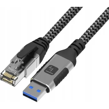 Datový kabel Síťový kabel USB-A na Gigabit Ethernet RJ45 1m