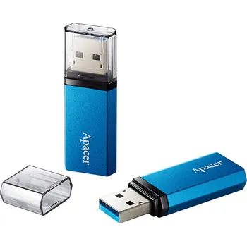 USB flash disk Apacer USB flash disk, USB USB 3.2 Gen1, 128GB, AH25C, modrý, AP128GAH25CU-1, USB A, s kry