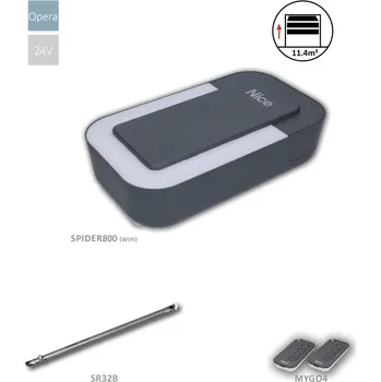 Pohon brány SPIDER1200BDWKCE sada s WIFI pro sekční bránu do 16,9m2