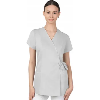 Kuchyňská zástěra 42 DÁMSKÝ ZAVINOVACÍ LÉKAŘSKÝ PLÁŠŤ HALENA KOSMETICKÝ ZÁSTĚRA 322