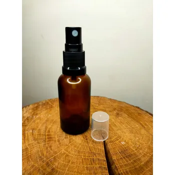 Láhev Hnědá skleněná lahvička 30 ml s rozprašovačem