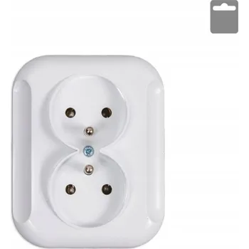 Elektrická zásuvka Bílá Elektrická Zásuvka Maan