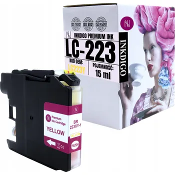 Žlutá inkoustová kazeta Inkdigo pro tiskárny Brother