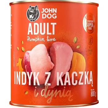 Krmivo pro psa John Dog mokré krmivo s krůta, kachnou a dýní 800 g