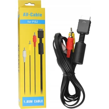 Audio kabel AV kompozitní kabel pro PS2, černý
